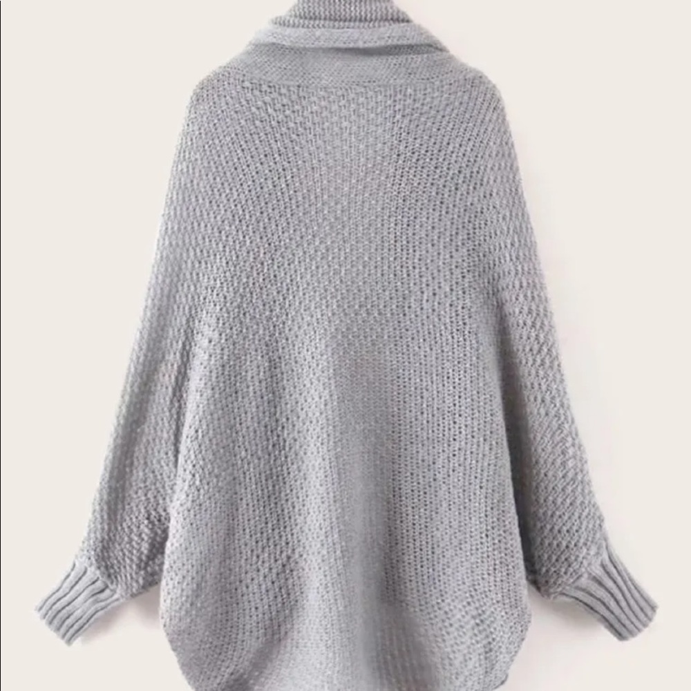 Knit cardigan dolman bat sleeve oversized 850885 - Picture 3 of 4